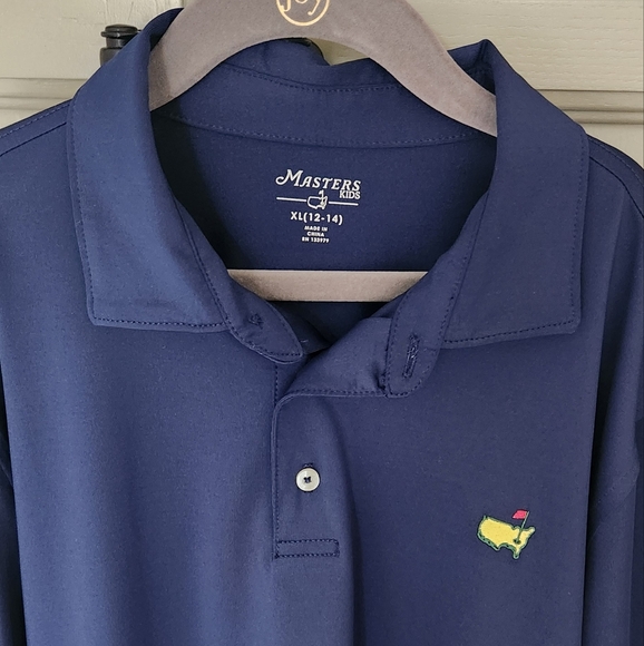 Masters Kids Navy Polo Shirt - Picture 1 of 4